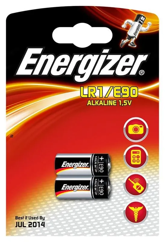 Energizer E90 -paristot, 2 kpl. Edullinen