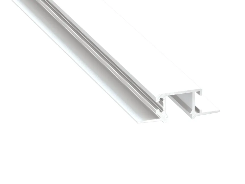 Alennettu MONO alumiiniprofiili LED-nauhoille - Valkoinen - 1m, Biały