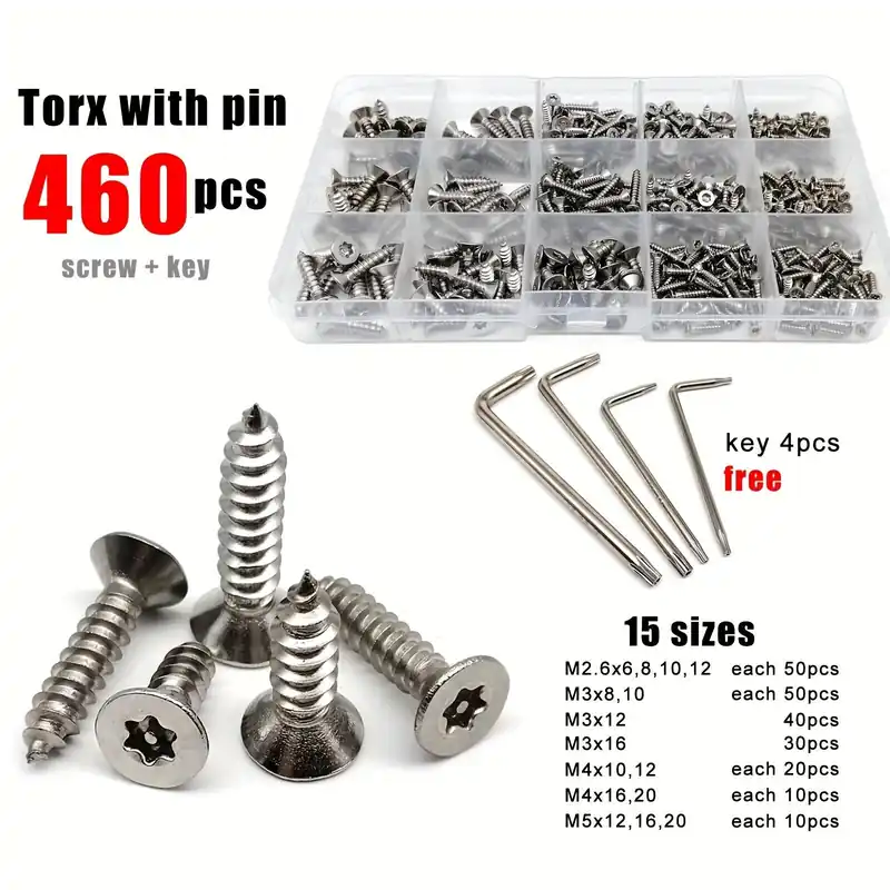 Eniten Myyty Torx ruuvit, 460 kpl