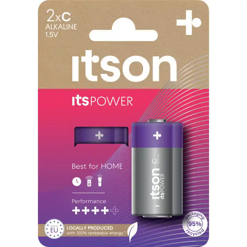 itson itsPOWER paristot Alkaline LR14IPO/2CP Halpa Hinta