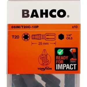 Terät 66IM T20 25mm Impact, 10tk Poisto