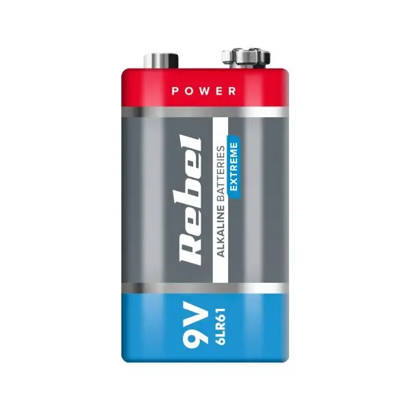 Uusi Kokoelma rebel extreme 9v 6lr6 alkaliparisto (alkaliparisto)