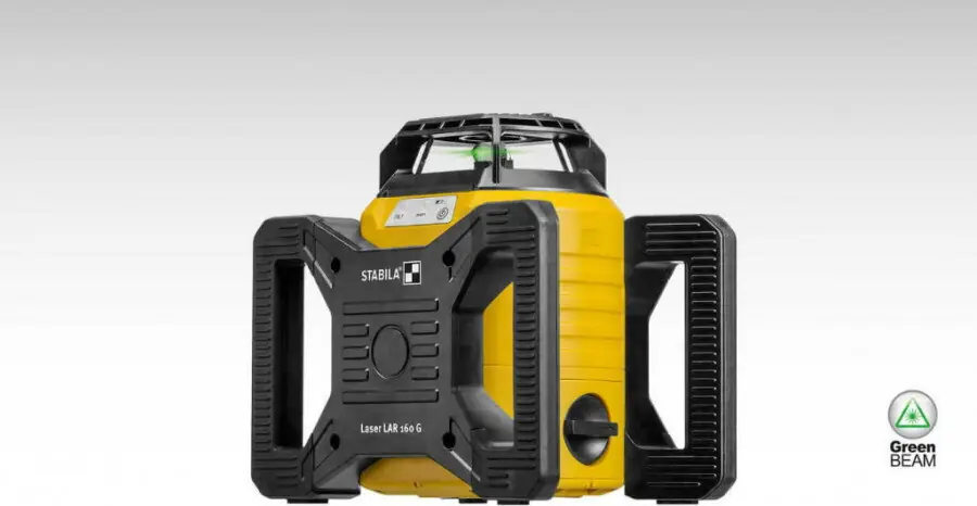 Kausialennus Stabila, Pyörivä laser LAR160 G + REC 160 RG kotelo, vihreällä säteellä