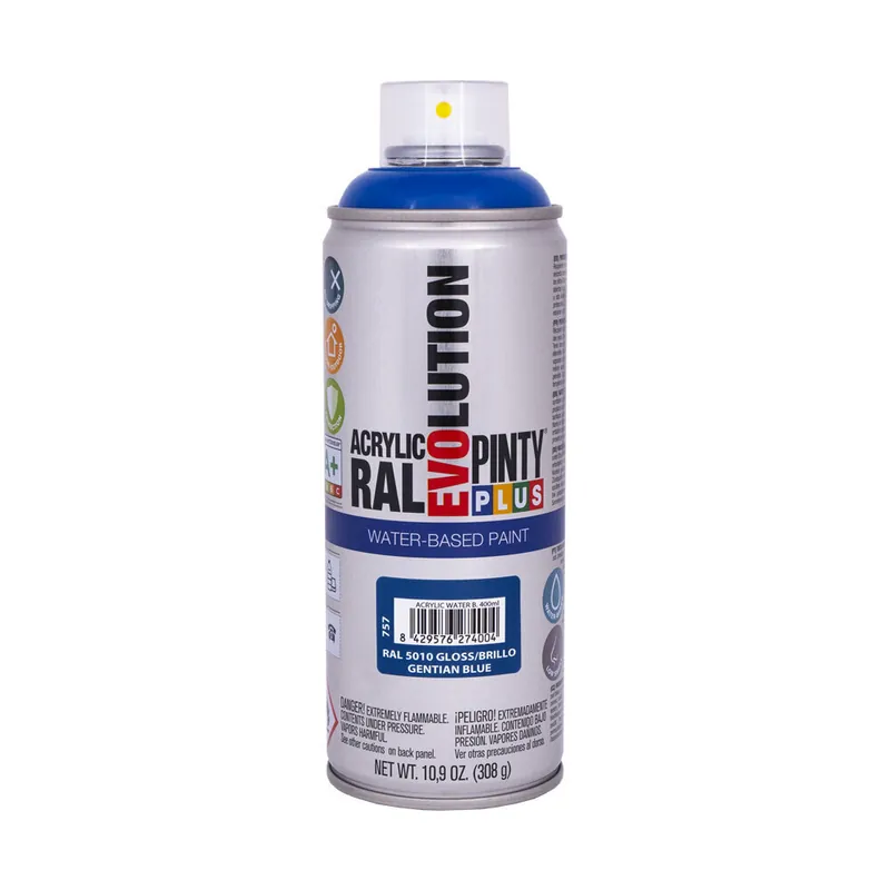 YLEINEN - Pintyplus Evolution vesipohjainen spraymaali 520cc Ral 5010 Gentian Blue Loppuunmyynti