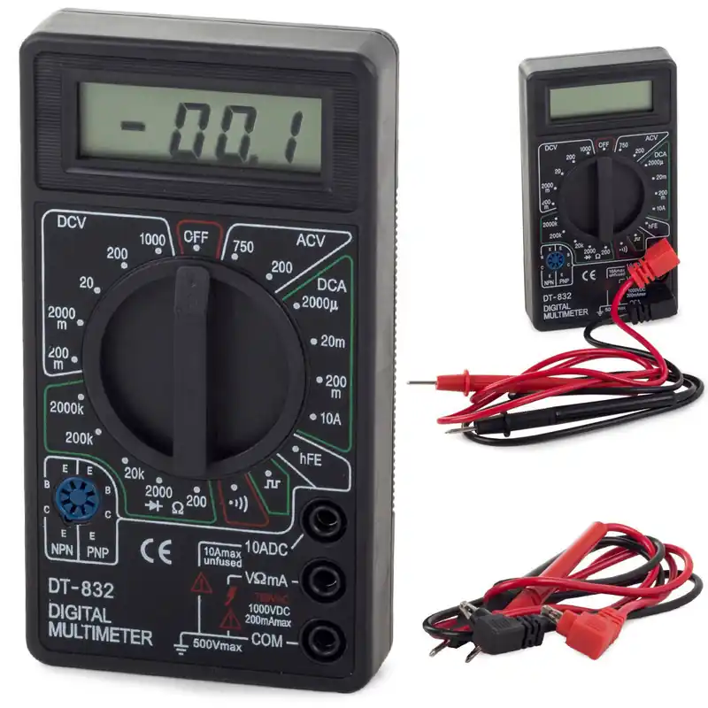 Yleismittari DT-832 Flash-Tarjous