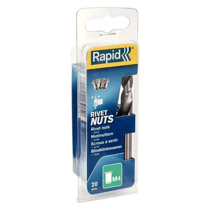 Flash-Tarjous Rapid M4 niittimutteri, 20 kpl