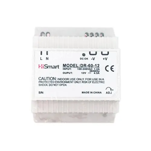 Tehdashinta Virtalähde 12V, 4.5A, 60W, DIN