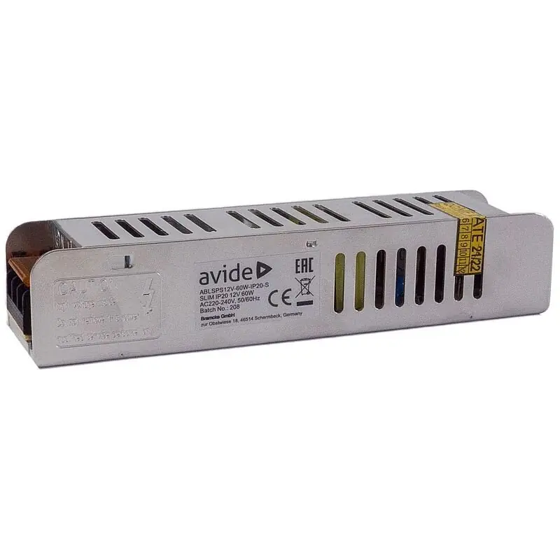 Nopea Toimitus LED-virtalähde Avide 60W 12V IP20