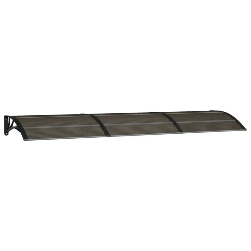 Aito vidaXL Ovikatos musta 300x80 cm polykarbonaatti