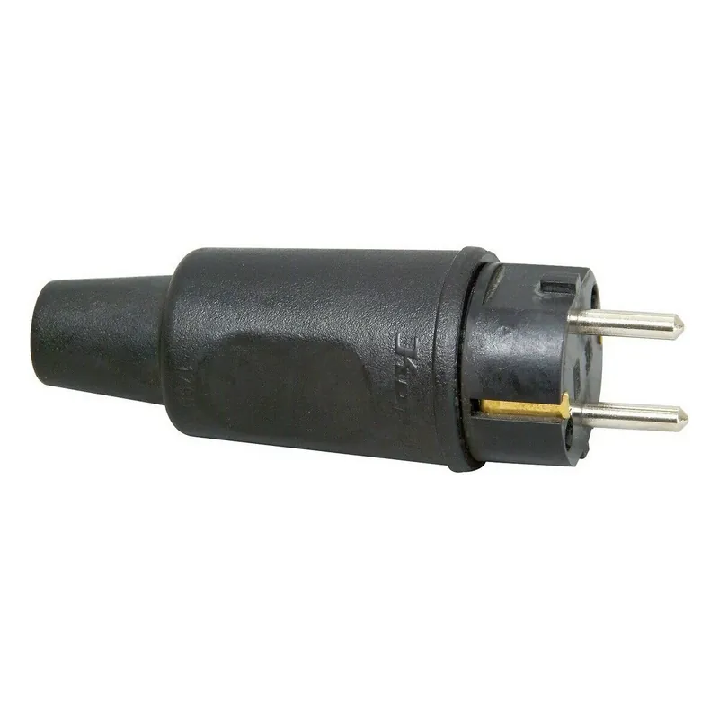 Uusi Malli Socket plug kopp Musta IP44 16 A