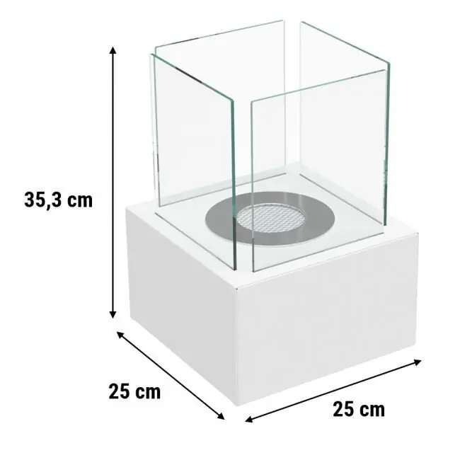 Biotakka Tango 2 - 25 x 25 x 35 cm, valkoinen Tilaa Nyt