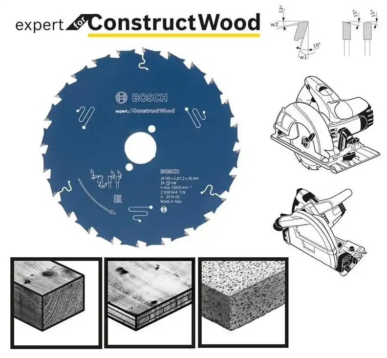Älä Missaa Katkaisulaikka Bosch Expert for Construct Wood, 165 mm