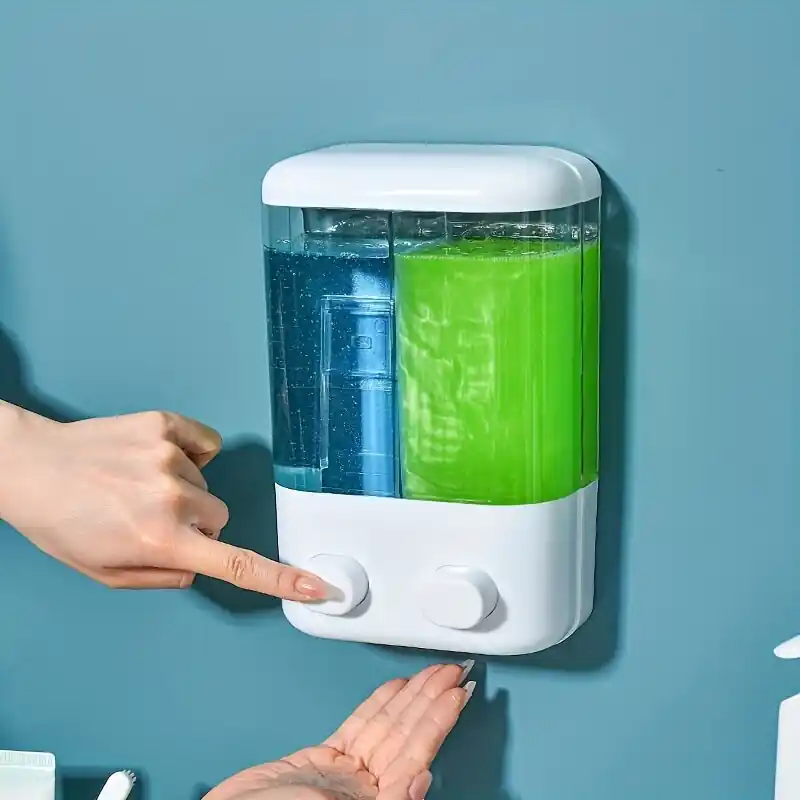 1 kpl 500ml/1000ml Seinään kiinnitettävä Saippua-annostelija Käsipumppu Kylpyhuonetarvikkeet, 1000 ml / 33,8 uncijos Ilmainen Palautus