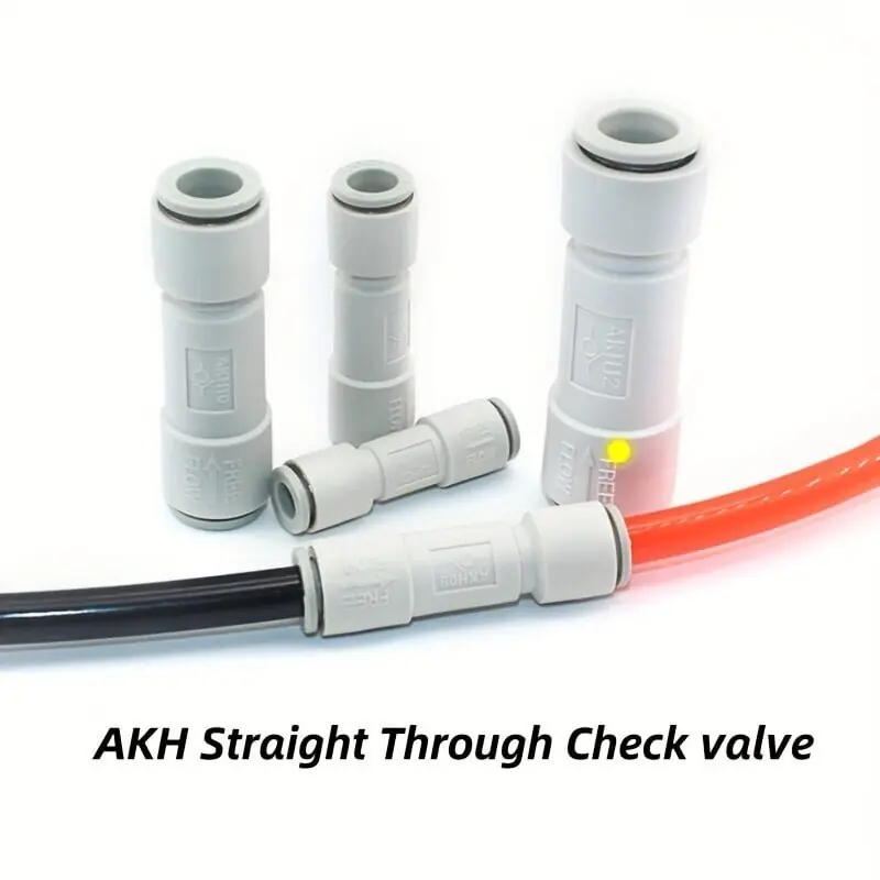 1kpl SMC Tyyppi Yksisuuntaventtiili Ilmapalautusventtiili Pneumaattiset Liittimet 4mm-12mm, AKH10-00/10MM Kausialennus