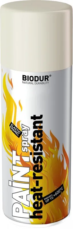 Ajankohtainen Biodur lämmönkestävä emali VALKOINEN 600 astetta C spr. 400ml