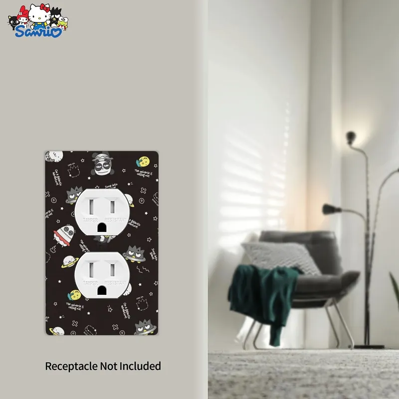 Korkea Laatu Hello Kitty pistorasian kansi, Black-Bad badtz-maru