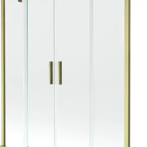 Kylpyhuoneen seinä Mexen Velar Duo II, harjattu kulta, 140 x 150 cm Löytö