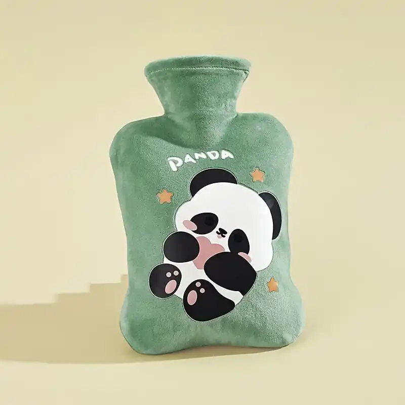 1 kpl Veden Täyttämä Kuumavesipullo, Irrotettava Pestävä Pehmeä Päällinen, 035 Panda Nuannuan-Green Edullinen Hinta