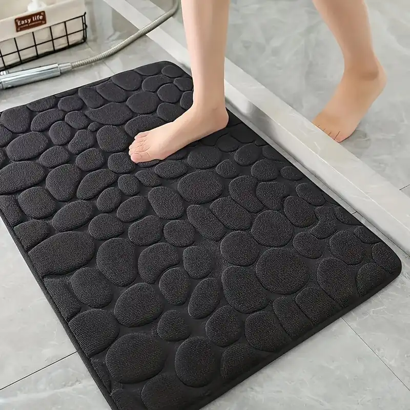 1 kpl Kivikuviollinen Pehmeä Kylpyhuonematto, Ovimatto., 60*120cm juodos spalvos Tilaa Nyt