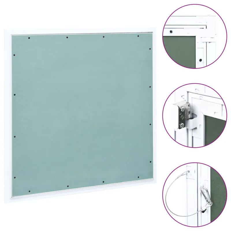 vidaXL Huoltoluukkupaneeli alumiinikehys ja kipsilevy 700x700 mm Uusi Kokoelma
