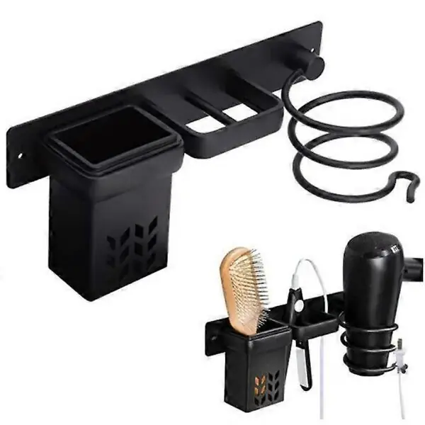 Loppuunmyynti Hiustenkuivaaja, joka pitää hylly Curling Iron -Orjerners Suoristimen pidikkeet, 3-in-1 leaf style