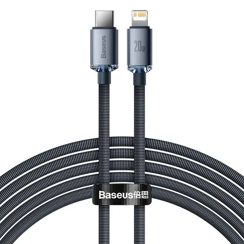 Aito Baseus 20W USB-kabeli iPhonelle 2m Musta