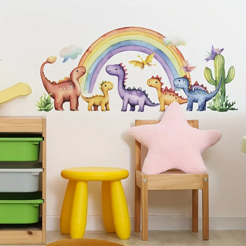 Dinosaurus Kaktus Seinä Tarrakuva Alennettu