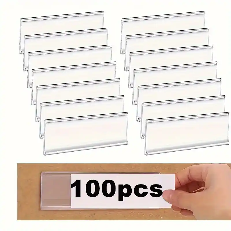 100 kpl PVC Itsestäänkiinnittyvät Hintalappujenpidikkeet Tukkuhinta