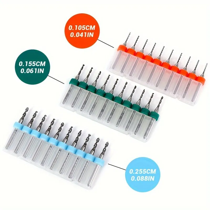 Augusttools Volframi Teräs Kierreporanteräsarja, 0,6-1,5mm 10vnt Viimeinen Mahdollisuus