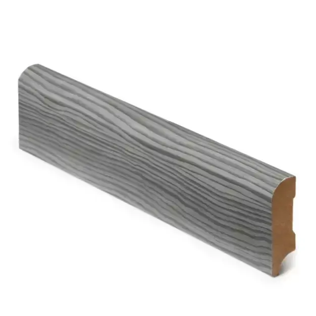 Jalkalista 12x42x3050 MDF Harmaa Tammi Tilaa Heti