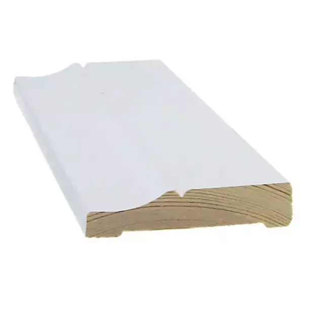 Edullinen Peitelista Koriste 15x70x3300 Valkoinen