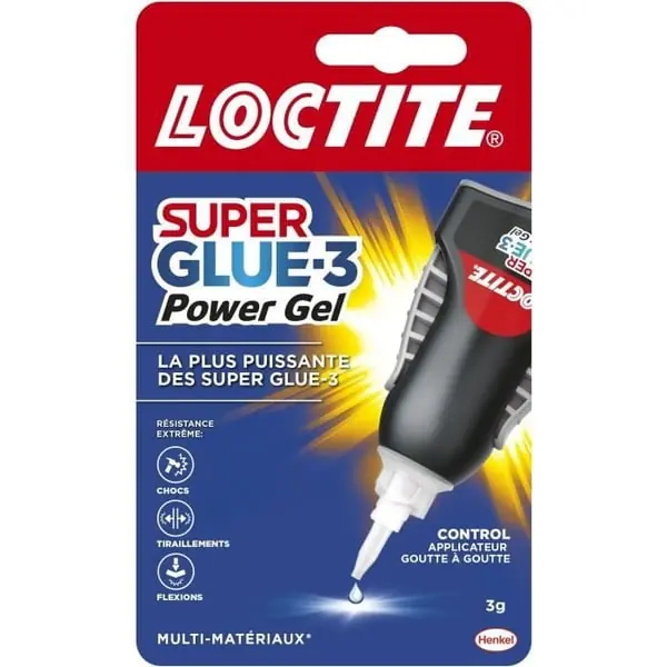 Syanokrylaattiliimat - LOCTITE - SUPERGLUE-3P - Power Gel Control - Tuubi 3 g Asiakkaiden Suosikki