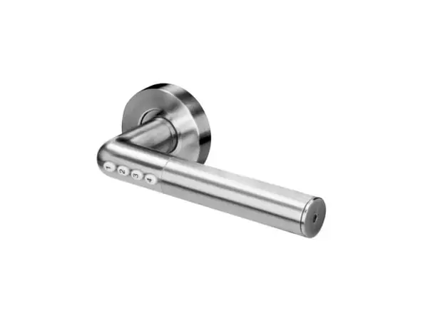 Orno Door handle with IP44 combination lock, PIN code unlocking and Bluetooth - Silver color Alennus