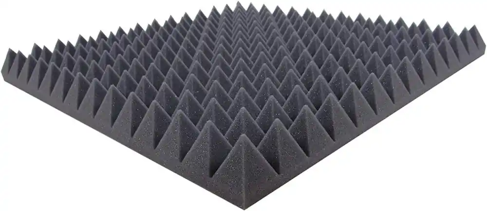 Nopea Toimitus 5 Acoustic panels - pyramidal made of acoustic foam - soundproofing panels for an effective sound isolation, approx. 49 cm x 49 cm x 5 cm (5 items)