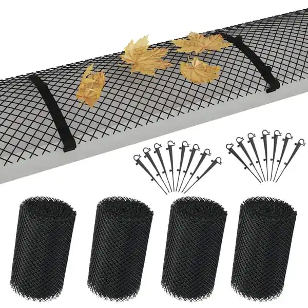Pakollinen (Must-Have) vidaXL 4-osainen kouruverkko klipseillä HDPE 1,08 m