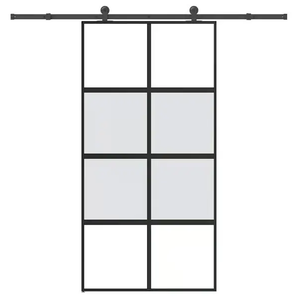 Poisto vidaXL liukuovi laitteistosarjalla 102,5x205 cm karkaistua lasia