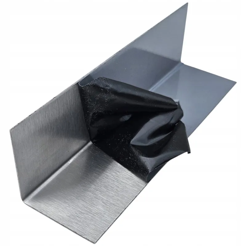 Viimeinen Mahdollisuus Ruostumaton teräskulma 80x120x1,0 mm - 50 cm sisäinen viimeistelylista