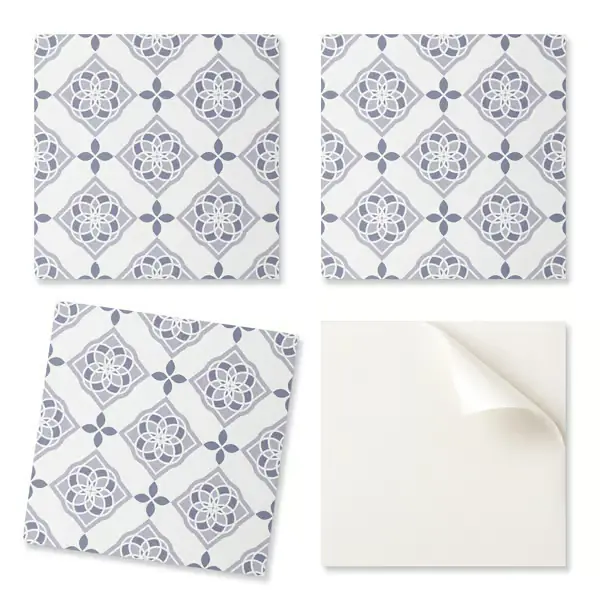 Vinyylilaattojen pakkaus painetulla geometrisella timanttikuviolla 20x20x20 cm Pakollinen (Must-Have)