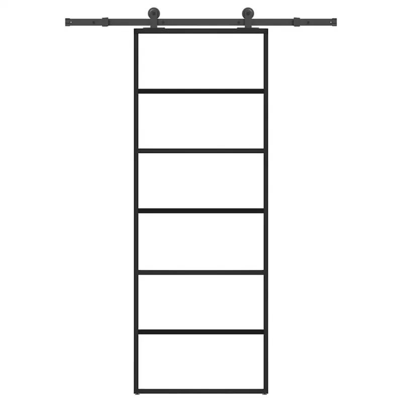 Bestseller Liukuovi ESG-lasista ja alumiinista – Asennustarvikkeet Koko 76x205 cm