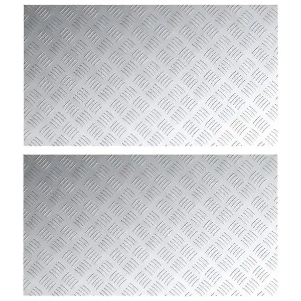 Älä Missaa vidaXL Portaan askelma Suorakaide 2 pcs Hopea 90 x 50 cm Alumiini