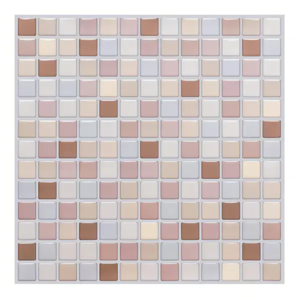 10 itsekiinnittyvän laattatarran sarja, 3D-mosaiikkilaattatarrat, irrotettavat ja itsekiinnittyvät seinätarrat. Poisto