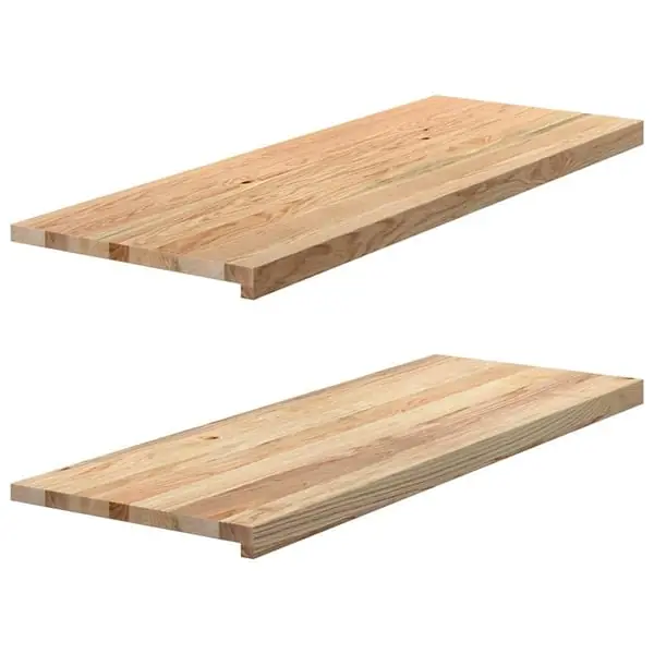 vidaXL ikkunalaudat 2 kpl Käsittelemätön 110x40x2 cm massiivipuutammea Ajankohtainen