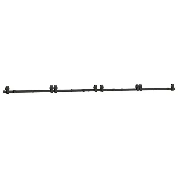 Bestseller vidaXL Liukuoven asennussarja teräs 366 cm musta