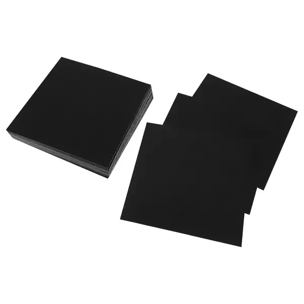 Tekstiililaatat - Itsekiinnittyvät tekstiililaatat - 20 kpl - 50x50 cm - 5 mm paksu - Polyesteri/TPR - Neliönmuotoiset - Musta Alennettu Hinta