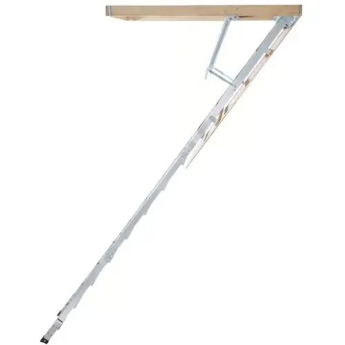 Ullakotikkaat, Taitettava alumiini, 57,15x160 cm, Säädettävä, Kevyt Ajankohtainen