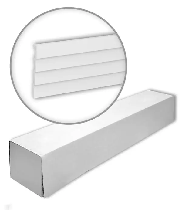 Profhome 659805-box 1 laatikko kanssa 4 listat 3d seinäpaneeli Seinäpanelointi modernissa tyylissä 8 m Tehdashinta
