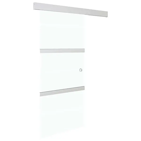 Viimeinen Mahdollisuus vidaXL Liukuovi soft-stopeilla ESG-lasi ja alumiini 76x205 cm
