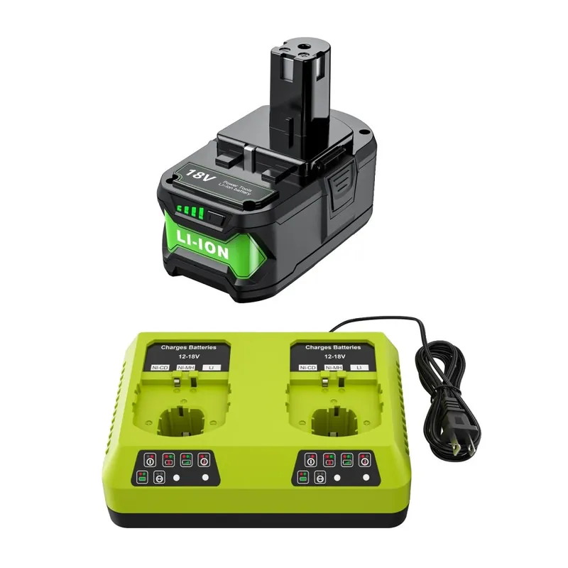 Alennus Ryobi P108 Vaihtobatteri, 8000mAH Kapasiteetti, Li-Ion Teknologia,1X8.0 6A-laturilla