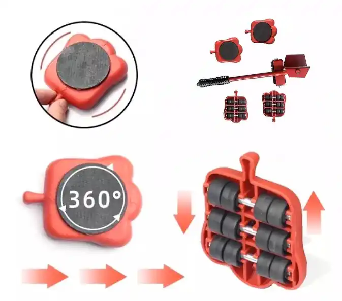 Uusi Kokoelma EASY ROLL -huonekalujen siirto- ja poistosarja