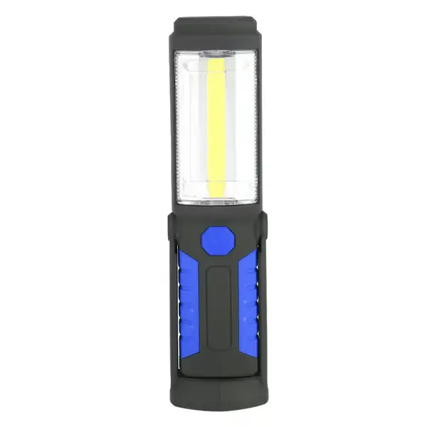 Pakollinen (Must-Have) 3W ladattava COB LED -retkeilylyhty, hätätyövalo magneettijalustalla, sininen